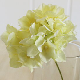 【造花】MAGIQ東京堂/アリスハイドレンジア　イエロー/FM025048-004【01】 造花（アーティフィシャルフラワー） 造花 花材「あ行」 あじさい（紫陽花）