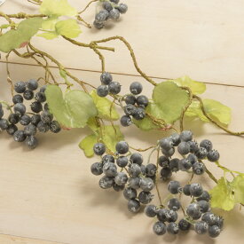 【造花】MAGIQ東京堂/スモークベリーロングツイッグ　BLUE/FM007591【01】 造花（アーティフィシャルフラワー） 造花実物、フェイクフルーツ ベリー