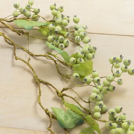 【造花】MAGIQ東京堂/グリーンスモークベリーロングツイッグ FR．GR/FM007590【01】 造花（アーティフィシャルフラワー） 造花実物、フェイクフルーツ ベリー