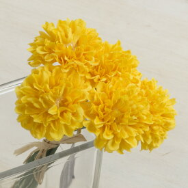 【造花】YDM/ミニピンポンマムピック/FB2346-Y【01】【取寄】 造花（アーティフィシャルフラワー） 造花 花材「か行」 キク（菊）・ピンポンマム