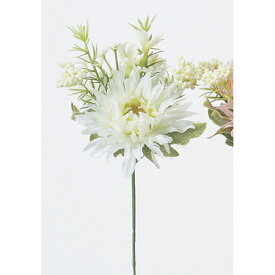 【造花】アスカ/ミニガーベラミックスピック　ホワイト/A-31570-1【07】【取寄】 造花（アーティフィシャルフラワー） 造花 花材「か行」 ガーベラ