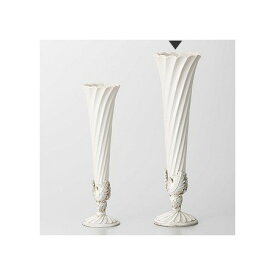 クレイ/HERITAGE　WHITE/150-345-170【01】【取寄】 花器、リース 花器・花瓶 陶器花器
