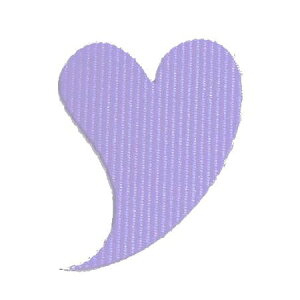 青山リボン/ファブリックシール ハート(50マイイリ) #009/7371-9【01】 ラッピング用品 、梱包資材 ラッピングシール・メッセージシール 布・ファブリックシール