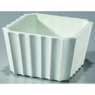 フラワーベース/LP　4号（角型）　ホワイト/178-66743-0【07】 花器、リース 花器・花瓶 プラスチック・…
