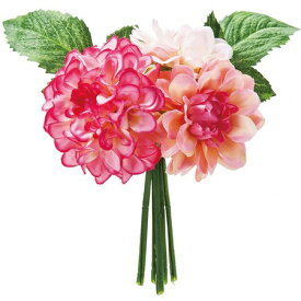 【造花】YDM/ダリアバンチX3 ピンクグリーン/FB2379-PGR【01】【取寄】 造花（アーティフィシャルフラワー） 造花 花材「た行」 ダリア