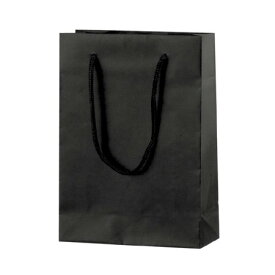 ササガワ/包装部　手提げバッグ　マット黒　S18　/50-6221【01】【取寄】[10枚] ラッピング用品 、梱包資材 ラッピング袋・プレゼント袋 手提げ紙袋