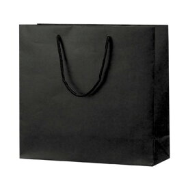ササガワ/包装部　手提げバッグ　マット黒　M　/50-6521【01】【取寄】[10枚] ラッピング用品 、梱包資材 ラッピング袋・プレゼント袋 手提げ紙袋
