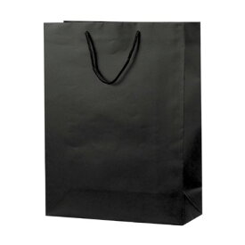 ササガワ/包装部　手提げバッグ　マット黒　LL　/50-6721【01】【取寄】[10枚] ラッピング用品 、梱包資材 ラッピング袋・プレゼント袋 手提げ紙袋