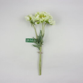 【造花】MAGIQ東京堂/フリンジスカビオサ ＃23 クリームグリーン/FM009378-023【01】 造花（アーティフィシャルフラワー） 造花 花材「さ行」 スカビオサ