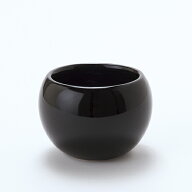 東京堂/バースボウルS シャイニーブラック /CX001600-020【01】 花器、リース 花器・花瓶 陶器花器フラワ…