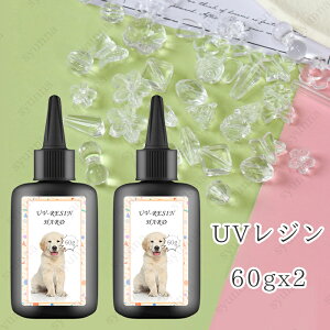 uv310-2#2本セット UVレジン液 日本国内当日発送 大容量 60g×2 LEDレジン液 業務用 ハンドメイド 素材 初心者 安い ハード レジン用品 DIY アクセサリー