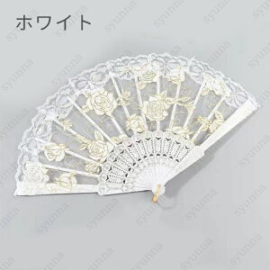 扇子 10 color 折り畳み 扇子 日本国内 当日発送 プラスチック ファン 薔薇 レース 古代 ダンス 漢服 コスプレ 宴会 祭り ロリータ お姫様 仮装 #z137