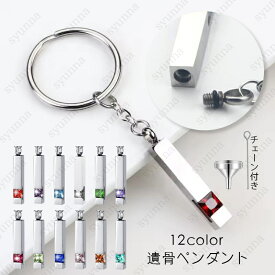 gh97#遺骨ペンダント ステンレス 日本国内当日発送 12color 遺骨キーホルダー ペット 手元供養 仏具 犬 猫 遺毛 メモリアル 遺骨入れ 遺品 形見 骨壷 ストラップ