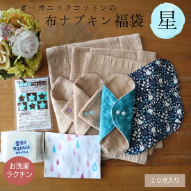 布ナプキン 福袋 2026 セット 華布 生理用 おりもの オーガニック 送料無料 華布のオーガニックコットンの布ナプキン　お得　星セット スターターセット 妊活 温活 冷え かぶれ