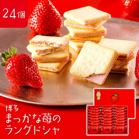 博多まっかな苺のラングドシャ 24枚入 いちごスイーツ あまおういちご あまおう スイーツ あまおう苺 あまおう いちご スイーツ クッキー お取り寄せ ギフト プレゼント 福岡 博多 お土産 ご褒美