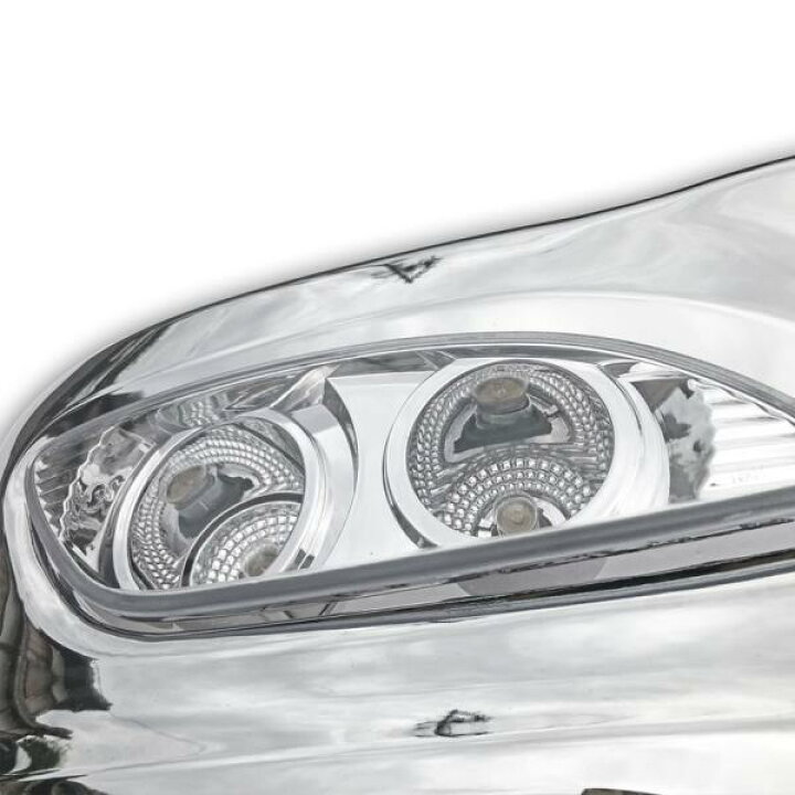 楽天市場】汎用 2t ワイド メッキ バンパー エアダム 一体 スポイラー 