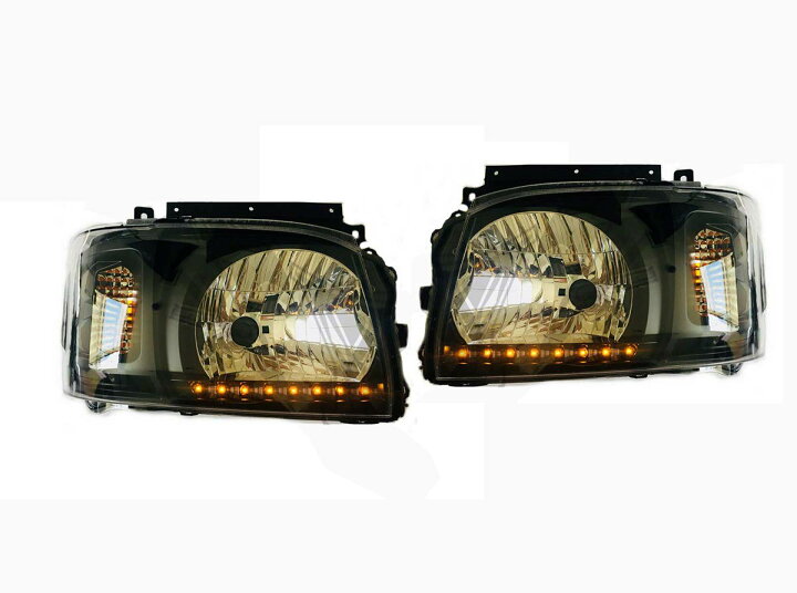 楽天市場】200系 ハイエース 1型，2型 オレンジ 8発 LED ライン付き 
