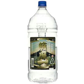 【芋焼酎】　薩摩一　25度　4L（4000ml）　製造元：若松酒造[鹿児島県]【4L・5L焼酎単品商品よりどり合計4本ご購入で送料無料】(沖縄・離島を除く)●本商品は個数1個につき1本の換算となります。