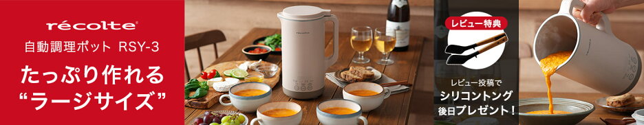 recolte レコルト 自動調理ポット ラージサイズ RSY-3