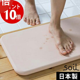 【365日出荷】 珪藻土 バスマット [ 日本製 安心 安全 ] [ アスベスト未使用 ] ソイル soilバスマット ライト ノンアスベスト 人気 おすすめ 珪藻土バスマット イスルギ おしゃれ 軽量 衛生的 薄い 丈夫 速乾 ギフト 正規品 soil【ポイント10倍 送料無料】