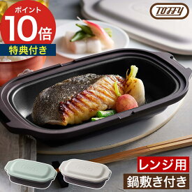 電子レンジ用グリルパン 【特典付き】 耐熱皿 電子レンジ調理器 フタ付き 鍋敷き付き レンジ 魚焼き器 焼き魚 レンジグリルパン 電子レンジ用 電子レンジ 調理器具 トフィー [ Toffy 電子レンジ用グリルディッシュ K-MW6 ]