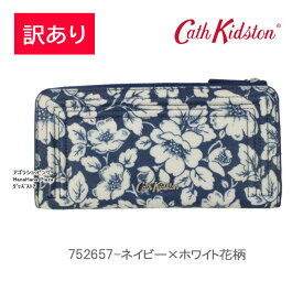 ＊【訳あり返品不可】【ネコポス可】cc-1824 キャスキッドソン カードパース 752657 L字ファスナー Folded Plugged Wallet Cath Kidston ブランド