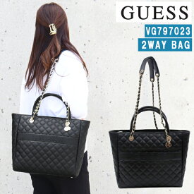 *ゲス バッグ VG797023 BLACK ILLY 2Way ステッチデザイン ショルダー ハンド バッグ GUESS ab-426500 ブランド