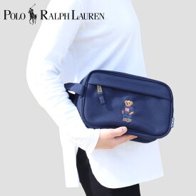 ポロ ラルフローレン ポーチ バッグ 9AR085 DOPP KIT ドップキット ベア刺繍 ネイビー POLO Ralph Lauren ab-60418 ブランド