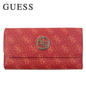 *【SALE/セール】ゲス 財布 SG787666 RED JENSEN SLG サークルプレートデザイン ボタンホック 3つ折り財布 GUESS 長財布 ab-388300 ブランド