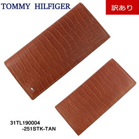 ＊【訳あり返品不可】 st-594 TOMMY HILFIGER 財布 31TL190004 TAN トミーヒルフィガー ブランド