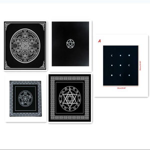 タロットクロス 占い 鑑定用 五芒星 エレガント デザイン 高級感 ベルベット ベロア フランネル 不織布 マット テーブルクロス 厚手 柔らかな肌触り