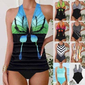 水着 レディース 大きいサイズ 体型カバー ビキニ ワンピース水着 セクシー スイムウェア 競泳用 練習用 橙色 青色 緑色 白色 黒色 ポリエステル 綿 無袖