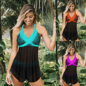 水着 レディース 大きいサイズ 体型カバー ビキニ 4点セット 欧米風 セクシー 高弾性 ポリエステル