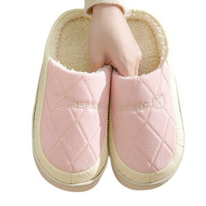 ルームシューズ 男女兼用 男性用 女性用 雲のような履き心地 ふわふわ 厚底 滑り止め 防水 保温 フリース素材 マイクロファイバー裏地 EVAソール クローズドトゥ 室内履き 部屋履き 秋冬 グ