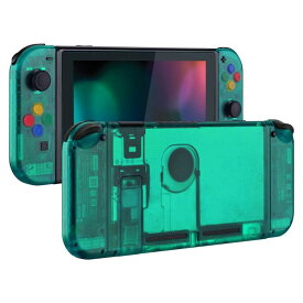 Switchコンソールに対応用バックプレート、クリア素材のSwitchに対応用カスタムDIY交換ケースシェル、NSに対応用ジョイコンホルダーハンドルコントローラーハウジング、フルボタン