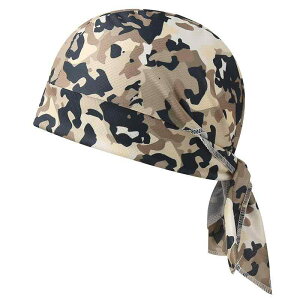 ドゥーラグ バンダナキャップ 男女兼用 迷彩柄 通気性 速乾 日よけ UVカット 防風 紫外線対策 ポリエステル 丸型 つばなし ヒップホップ ストリート カジュアル 個性的 ユニセックス オール