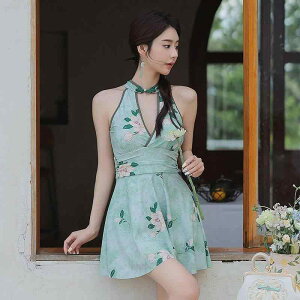 水着 レディース ワンピース レトロ 体型カバー 大きいサイズ 体系カバー 高品質 競泳用 練習用 スイムウェア ビーチ 海水浴 プール グリーン ホワイト