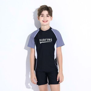 水着 男の子 キッズ ジュニア セパレート スイムパンツ 小学生 中学生 スクール水着 大きいサイズ ぽっちゃり ゆったり 上下セット プール 海水浴