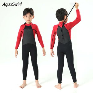 ウェットスーツ キッズ 男の子 女の子 男女兼用 長袖 オールインワン UVカット 日焼け防止 速乾 アウトドア 春夏 水着 ネオプレン
