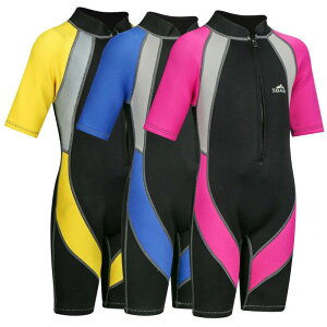 ウェットスーツ キッズ 男女兼用 2mm厚 ワンピース かわいい UVカット シュノーケリング ダイビング 水着 マリンスポーツ ナイロン 水泳 プール 海水浴 伸縮性 軽量 キャラクター柄