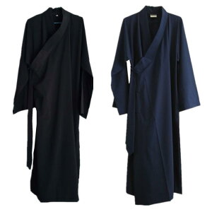 道服 男性用 女性用 男女兼用 禅修 瞑想 太極拳服 太極拳ウェア 武術服 居士服 仏教服 僧侶服 春夏秋 コットン 綿 再生繊維 ロングローブ 長丈 練習着