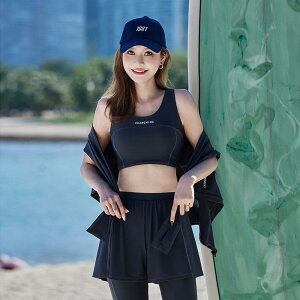 サーフスーツ 水着 レディース セパレート 体型カバー シュノーケリング 日焼け防止 UVカット 長袖パンツ 4点セット ラッシュガード スポーツ サーフィン カップ付き ノンワイヤー プール 海