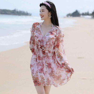 水着 レディース セパレート ビキニ 3点セット 韓国風 温泉 プール リゾート スイムウェア ライトピンク 上品 セクシー 体型カバー お腹カバー ワイヤー入り パッド入り ナイロン ポリエステ