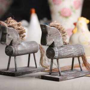 木製オブジェ レトロ アンティーク風 懐かしい 木馬 ロッキングホース 子供部屋 寝室 リビング 卓上 ディスプレイ 撮影用小物 カントリー風 インテリア 手作り 飾り