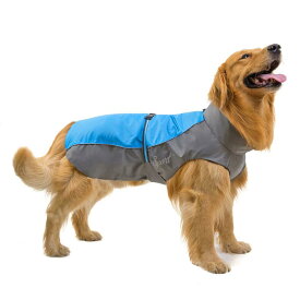 ペット レインコート レインウェア 雨具 犬 大型犬 防水 反射材 ポリエステル アウトドア 散歩 欧米風 カジュアル オレンジ 赤 緑