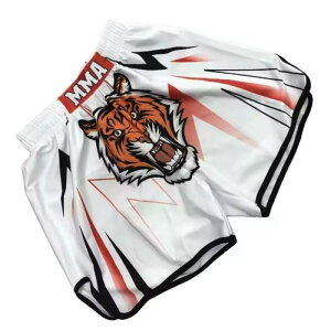 ショートパンツ ユニセックス 大人用 格闘技 トレーニング ムエタイ ボクシング キックボクシング MMA 散打 武術 スポーツウェア ポリエステル 伸縮性 ダイナミック柄(x2)