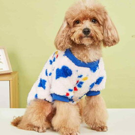ペットウェア 猫犬兼用 パーカー あったか もこもこボア フリース カラフル 牛柄 ドッグウェア キャットウェア 秋冬 防寒着