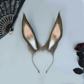 カチューシャ ヘアバンド 髪飾り アークナイツ アーミヤ 暴行 ウサギ耳 ぬいぐるみ ふわふわ もこもこ ハンドメイド コスプレ イベント 仮装 ハロウィン