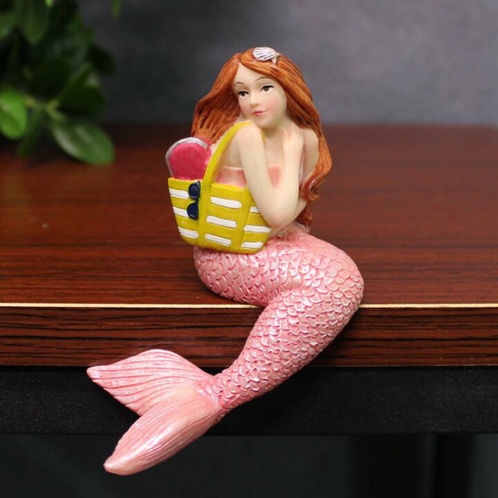 楽天市場】置物 女の子 人魚 マーメイド かわいい 日系雑貨 デスク 