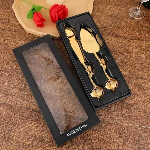 ケーキ用品 ナイフ パイサーバー セット 北欧風 軽やか 高級感 ゴールド 亜鉛合金製 結婚式 パーティー 宴会 ケーキ ピザ デザート切り分け(x2)